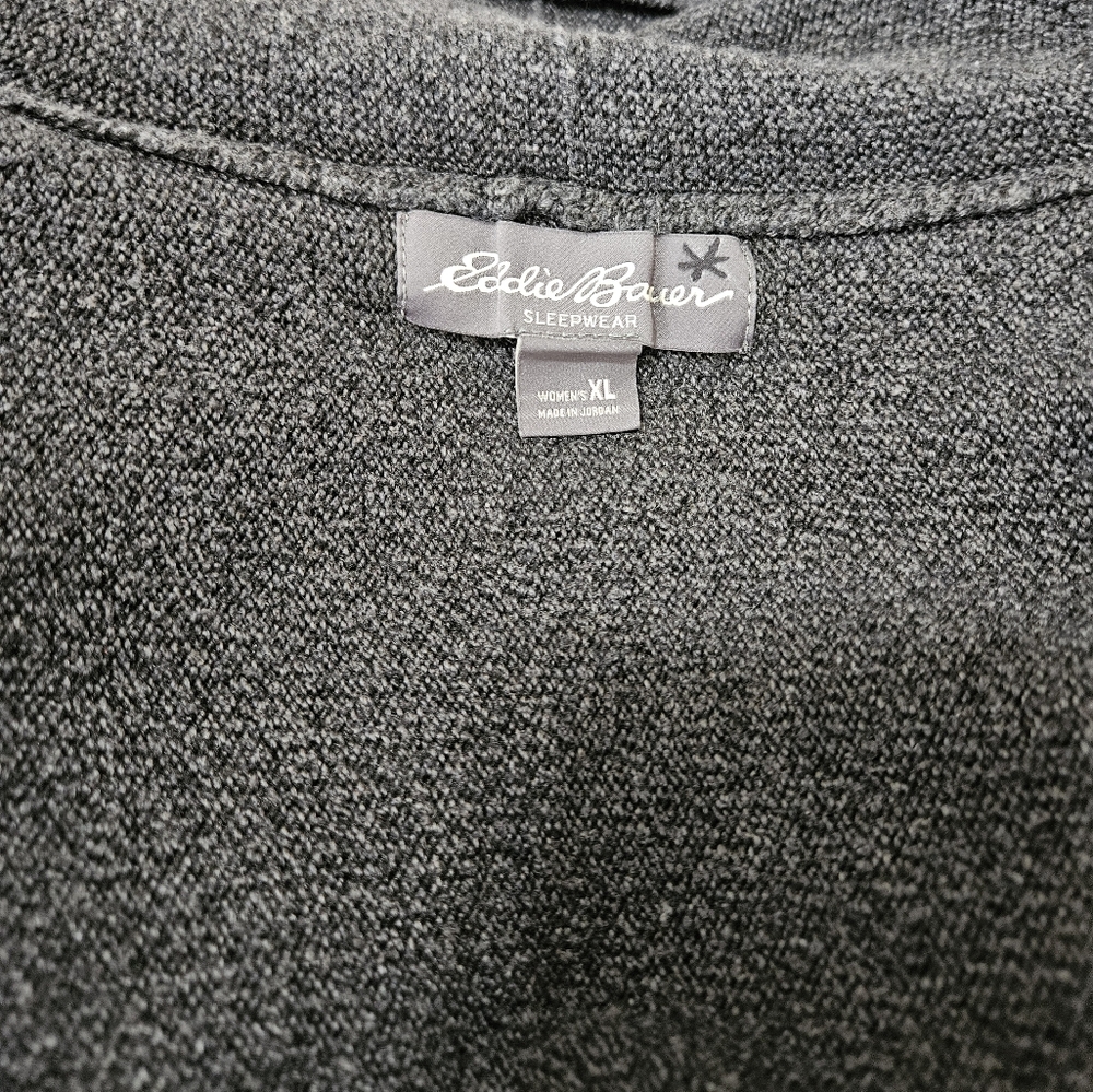 Eddie Bauer Long Sleeve Open Front Draped Cardigan - Picture 9 of 10